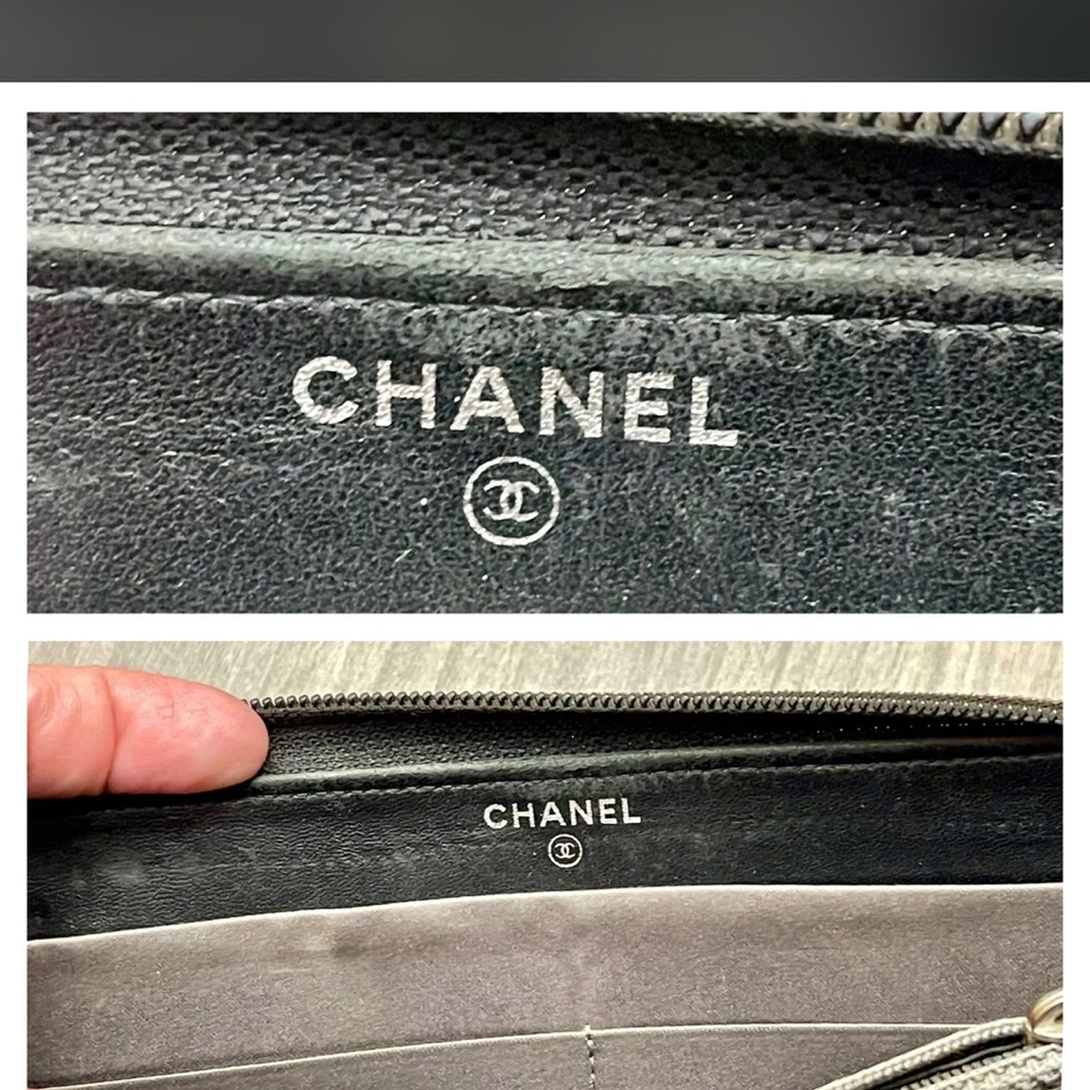 CHANEL 08 Lucky Patent Leather Zip Wallet. Full inclusion holo COA FLASH SALE - Picture 4 of 16